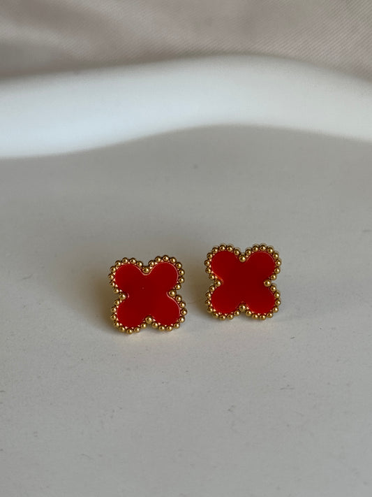 Ohrstecker CLASSY CLOVER | RED
