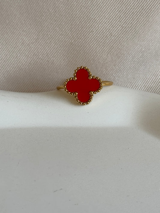 Ring CLASSY CLOVER | RED
