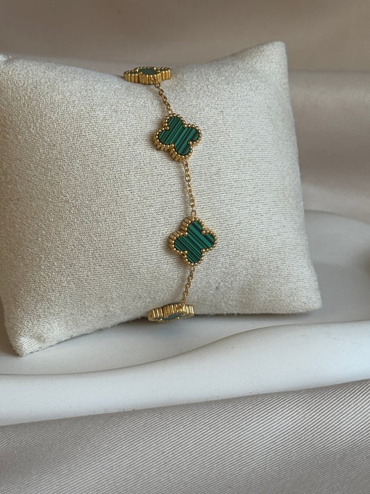 Armband CLASSY CLOVER SMALL | GREEN
