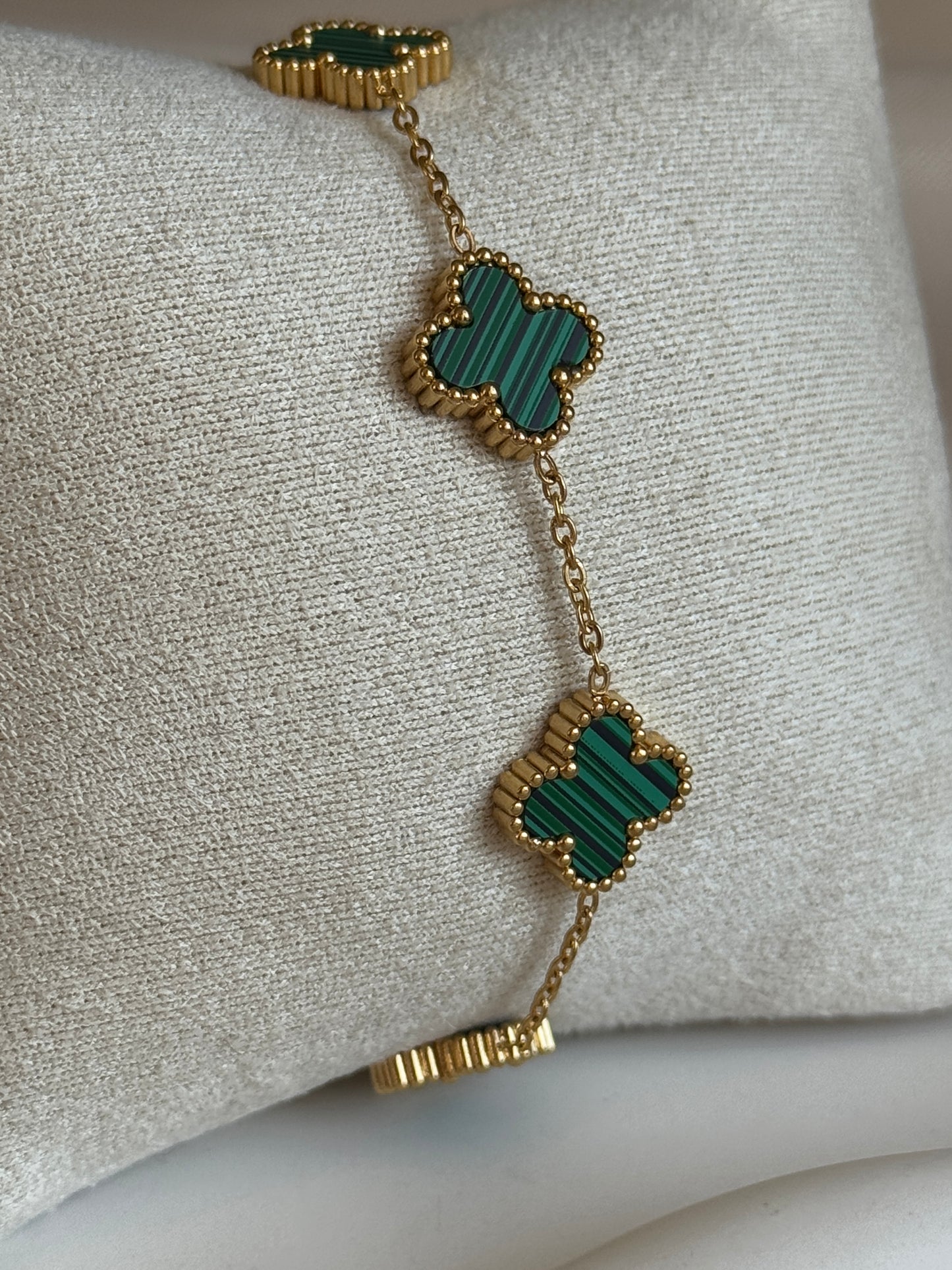 Armband CLASSY CLOVER SMALL | GREEN