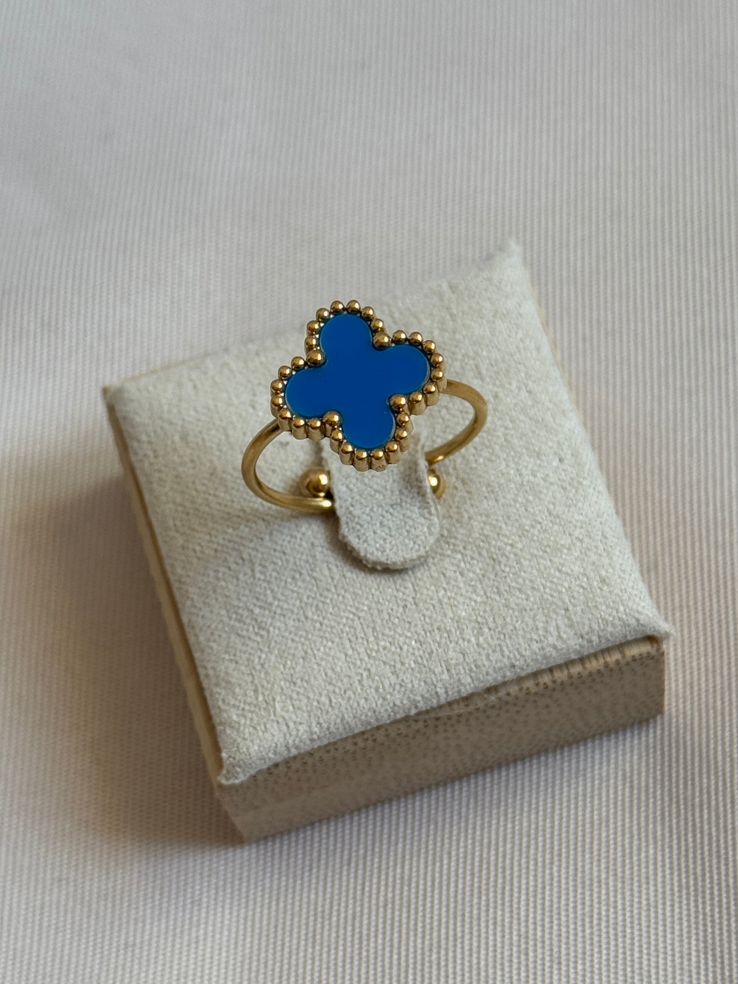 Ring CLASSY CLOVER | BLUE