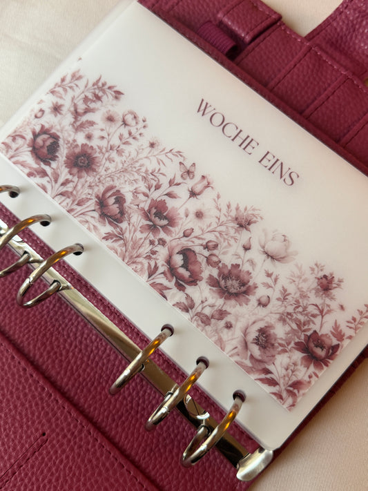 personalisierte A6 HANDMADE Umschläge Milky | WILDBERRY FLOWERS