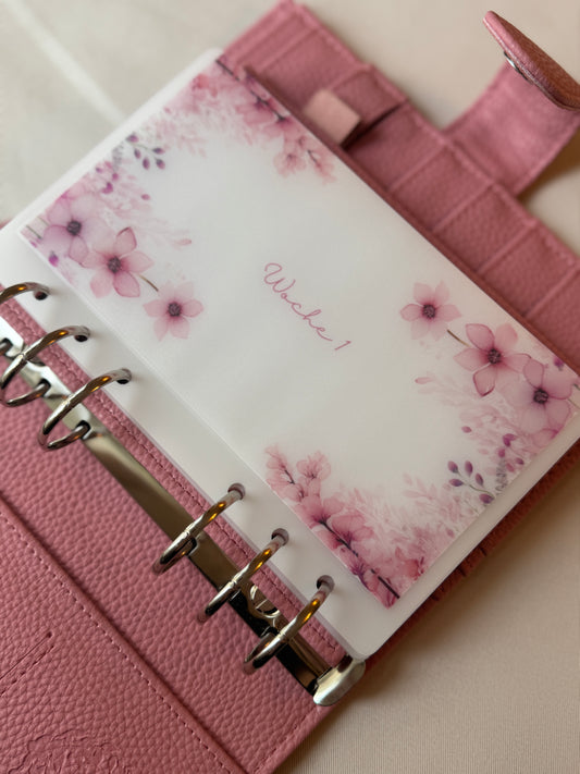 SPRING EDITION personalisierte A6 HANDMADE Umschläge Milky | PINK SPRING