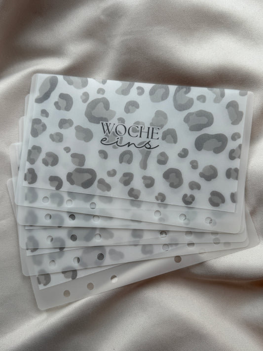 LEO EDITION personalisierte HANDMADE Umschläge A6 Milky | GREY LEO