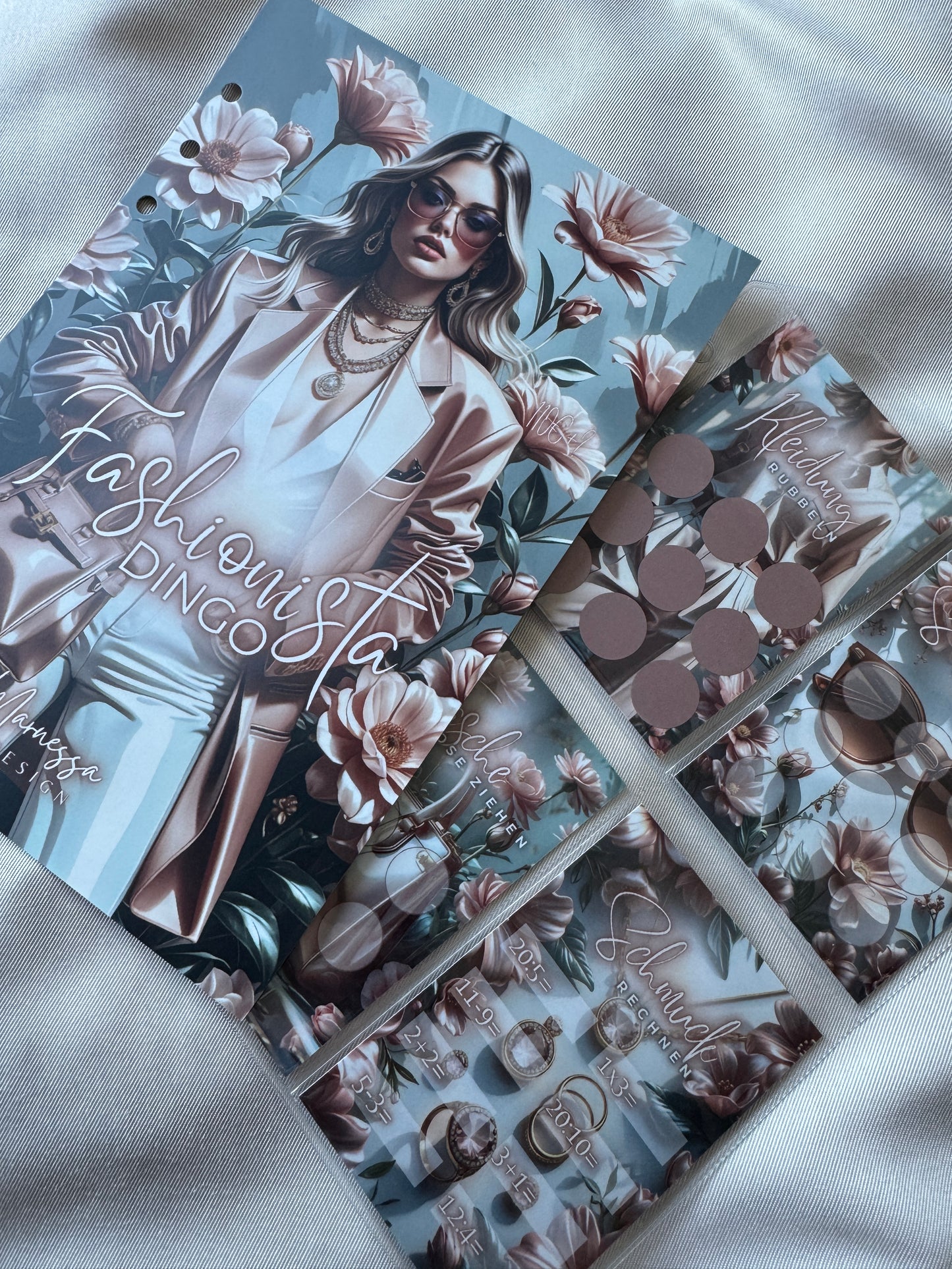 FASHIONISTA DINGO  | ROSY GLOW  | Sparchallenge zum einheften | matt foliert | A5