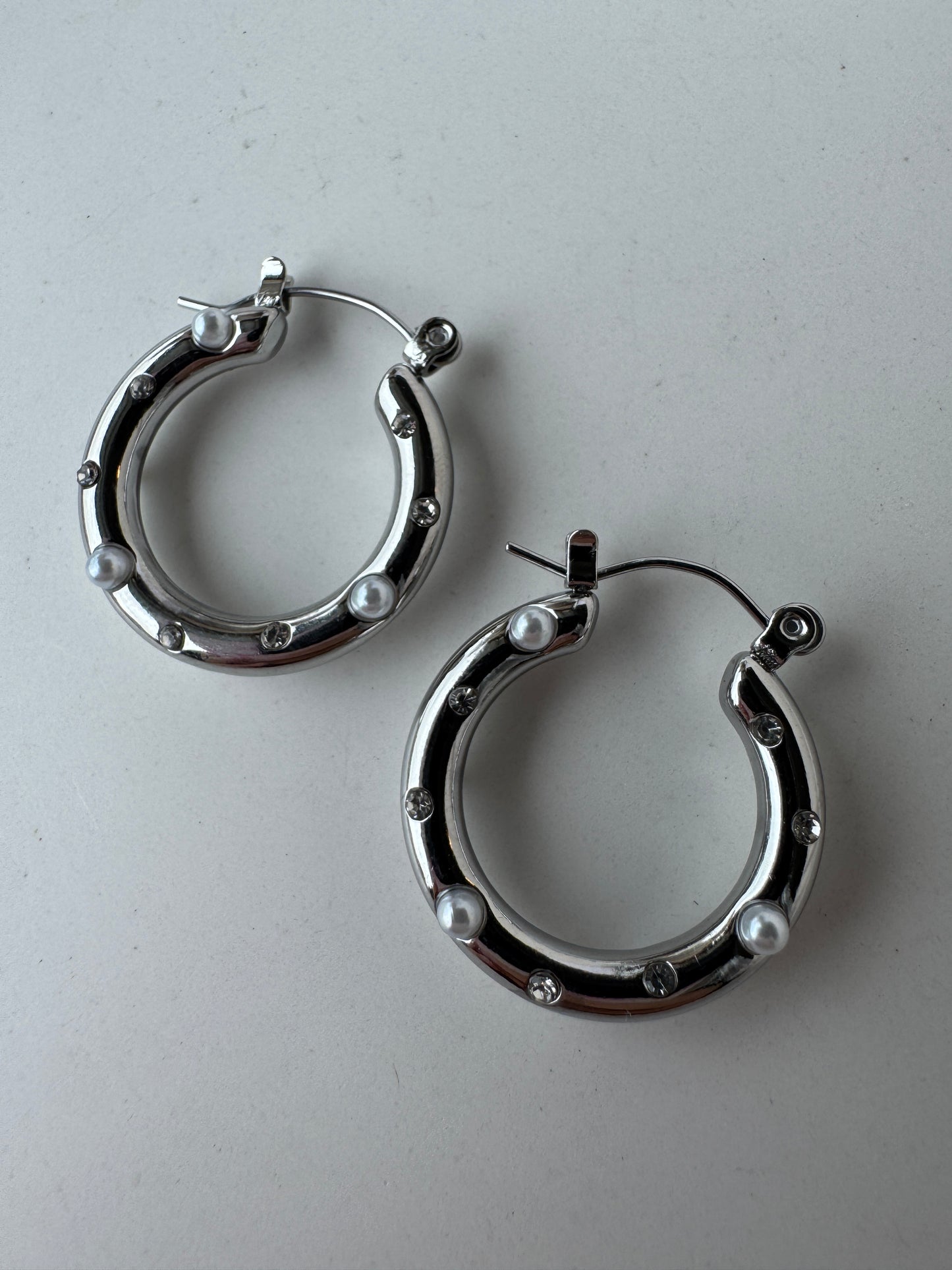 Ohrringe GLAM CREOLE | SILBER