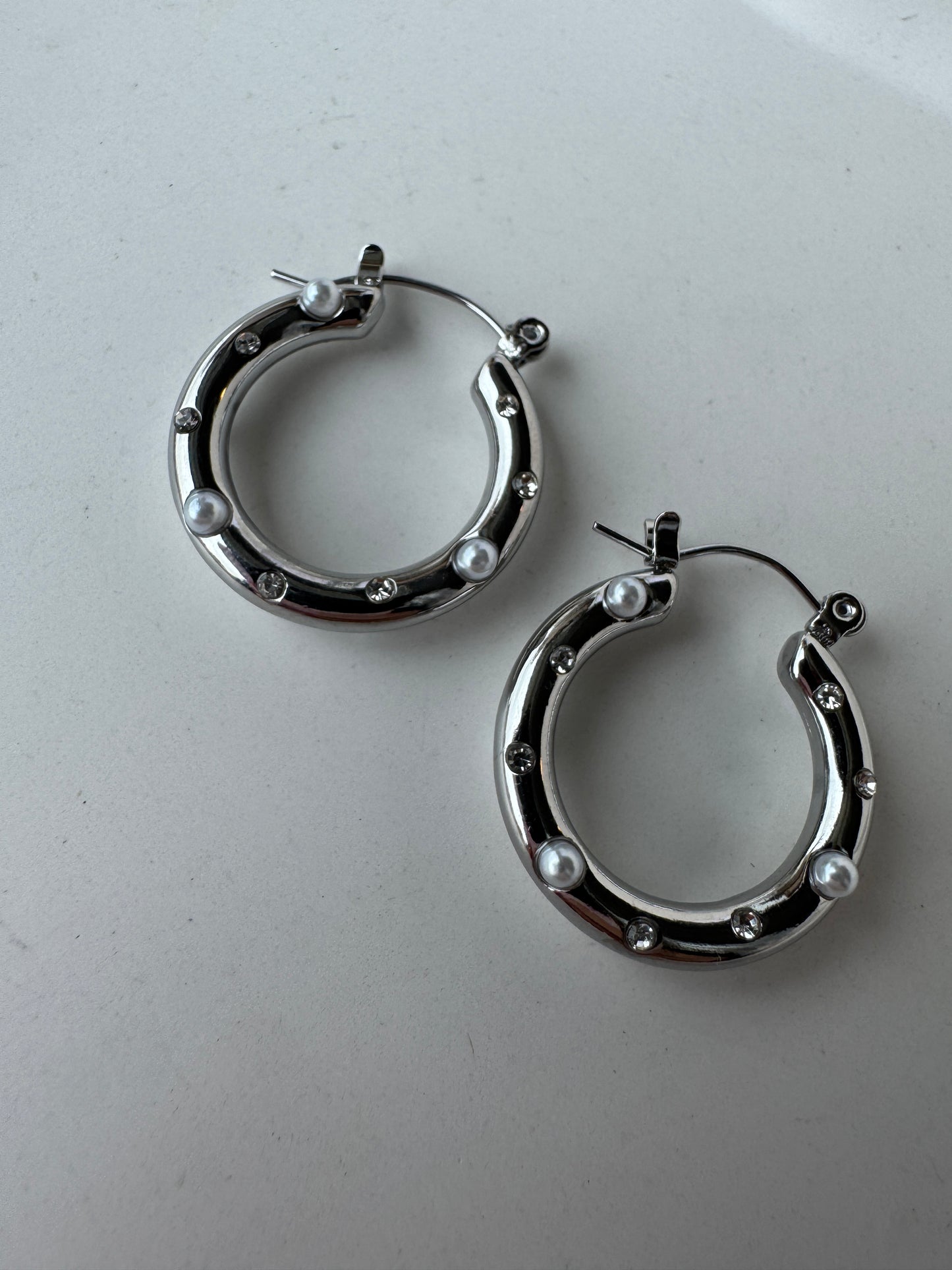 Ohrringe GLAM CREOLE | SILBER