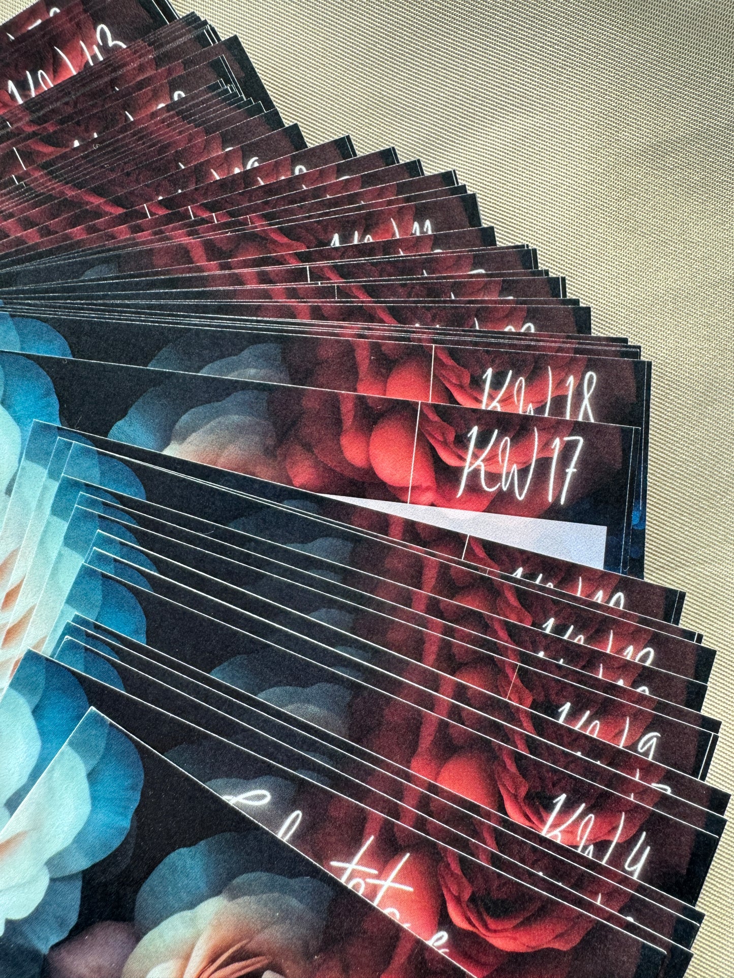 Kalender Einlagen im A6 Format | DARK ROSE (B-WARE)