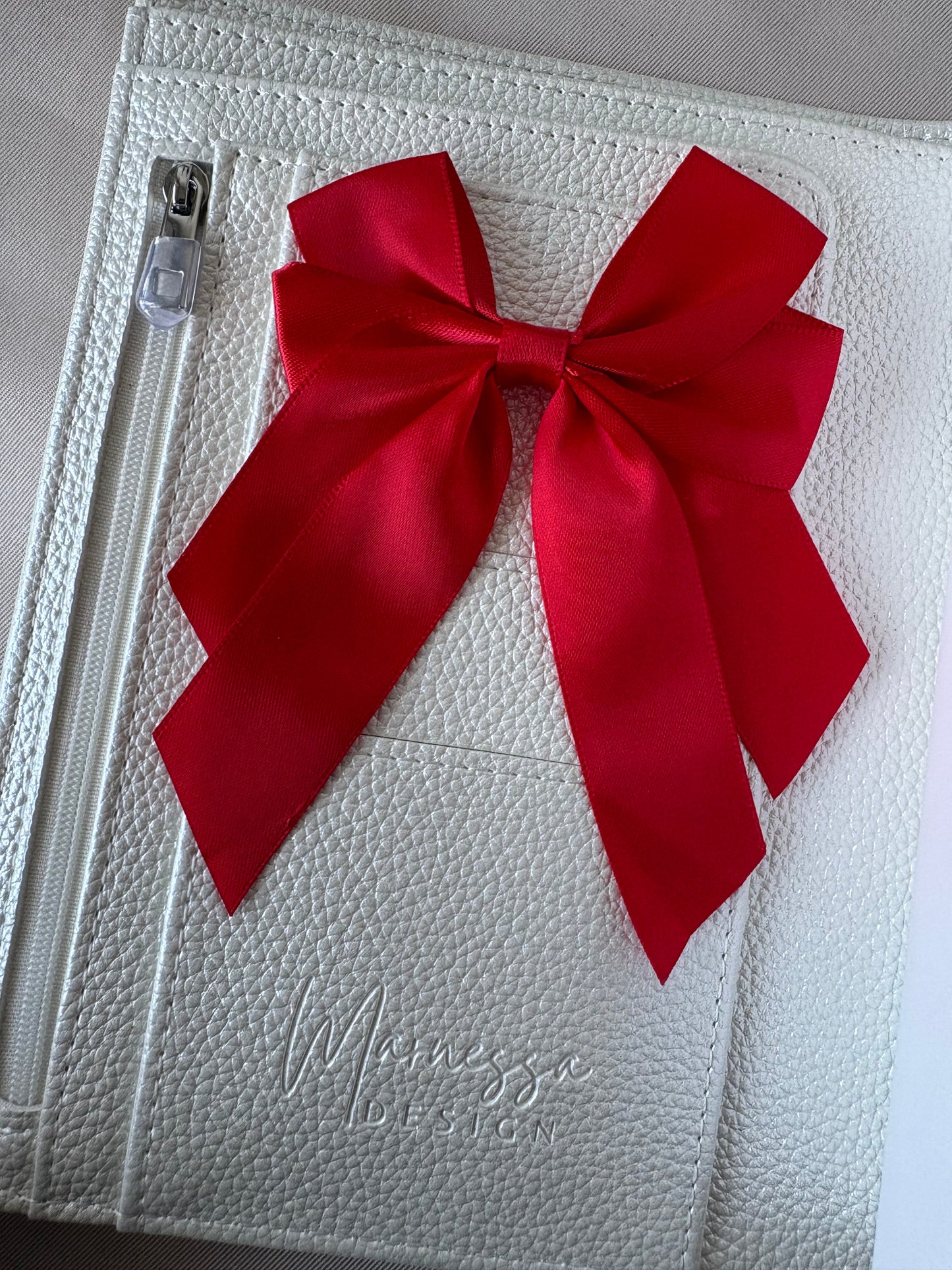 DECORATION BOW "SILKY GLOW" BIG | ohne Klammer