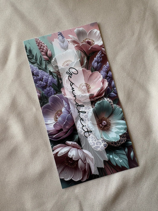A6 Dashboards mit Tracker | matt foliert und 3D Aufschrift | PASTEL LEO BLOOMS | A6