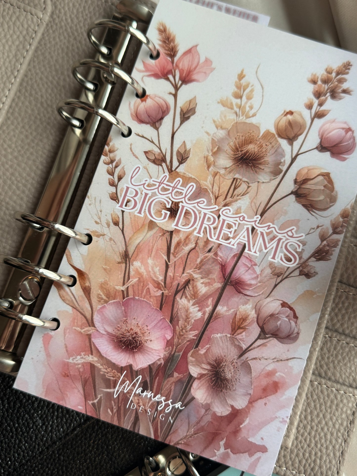 little coins BIG DREAMS | BINDER BUNDLE "ROSE WILDFLOWERS" | matt foliert