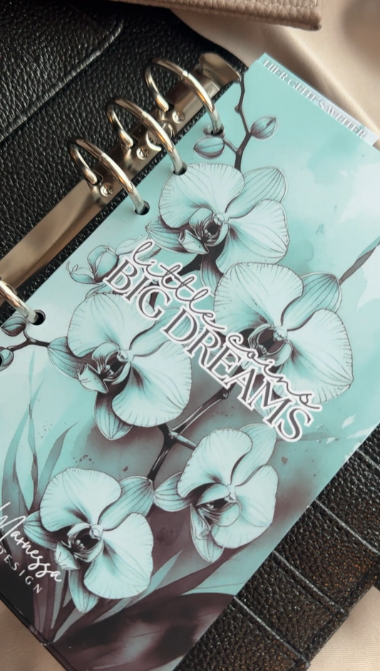 little coins BIG DREAMS | BINDER BUNDLE "TURQUOISE ORCHID" | matt foliert