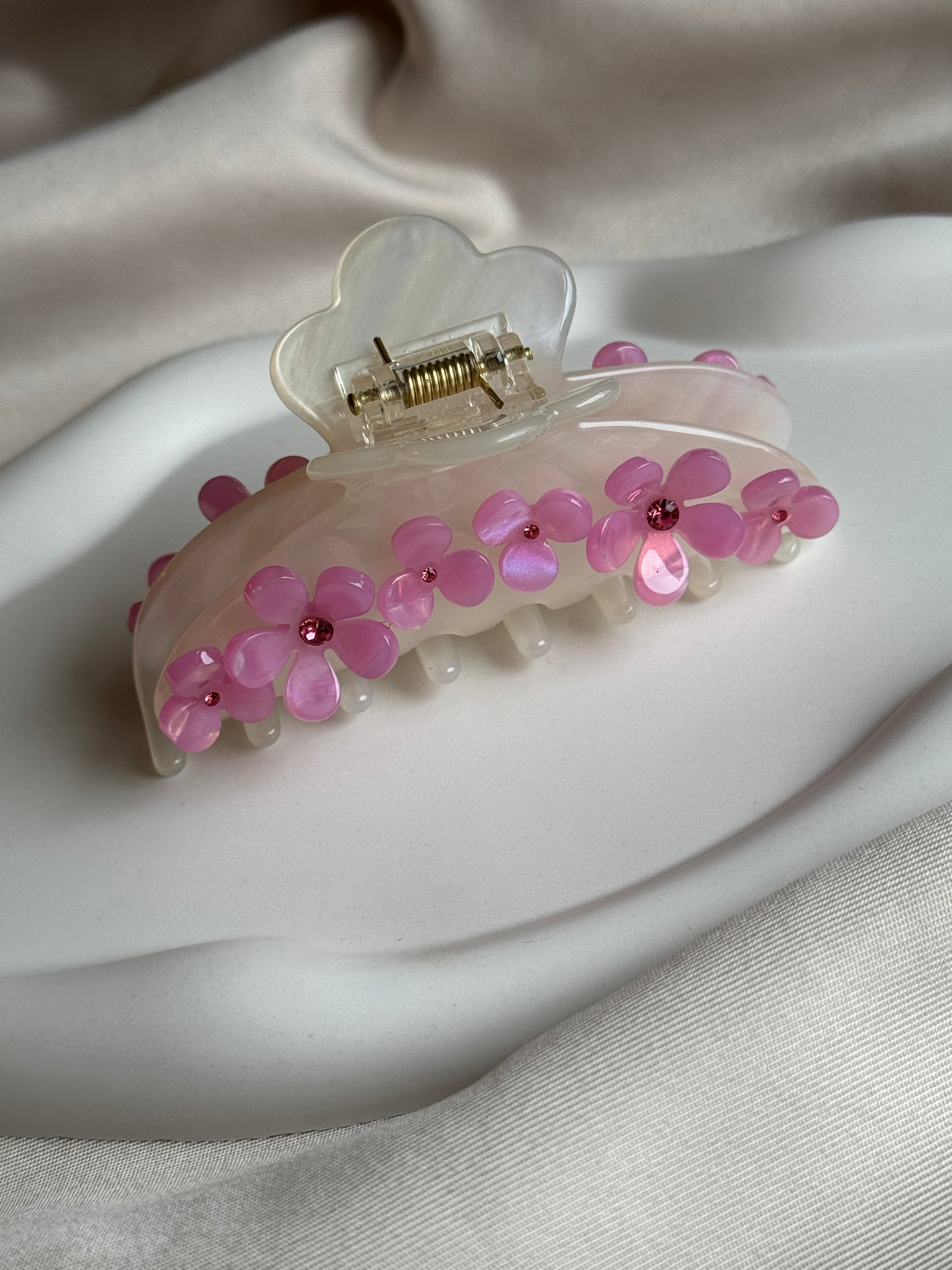 Halbmond Haarklammer aus Acetat | FLOWER DREAM