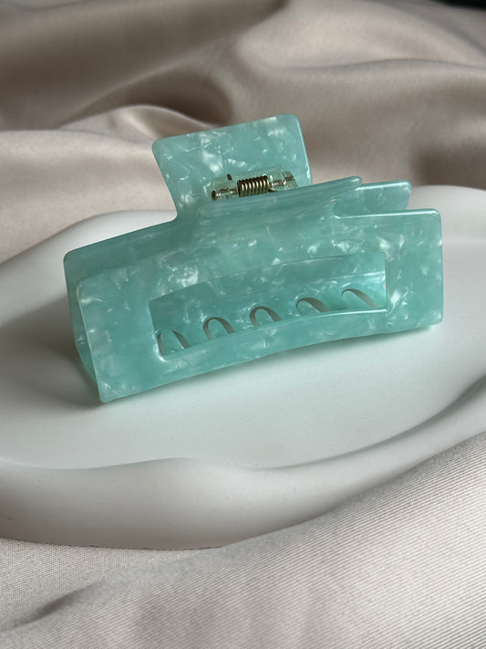 Haarklammer aus Acetat L | INTENSIVE MINT