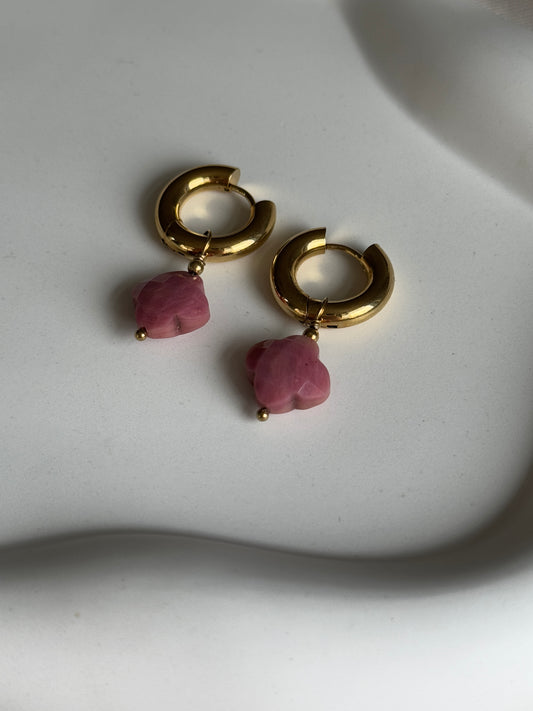 2 in 1 Ohrringe MINDY | GOLD & ROSA