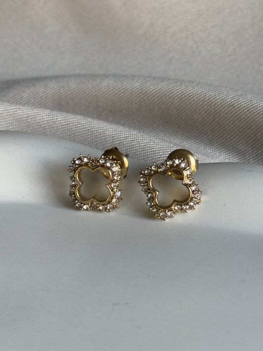Ohrstecker DIAMOND CLOVER  | GOLD