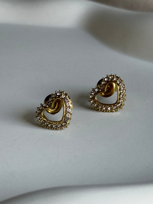 Ohrstecker DIAMOND HEART  | GOLD