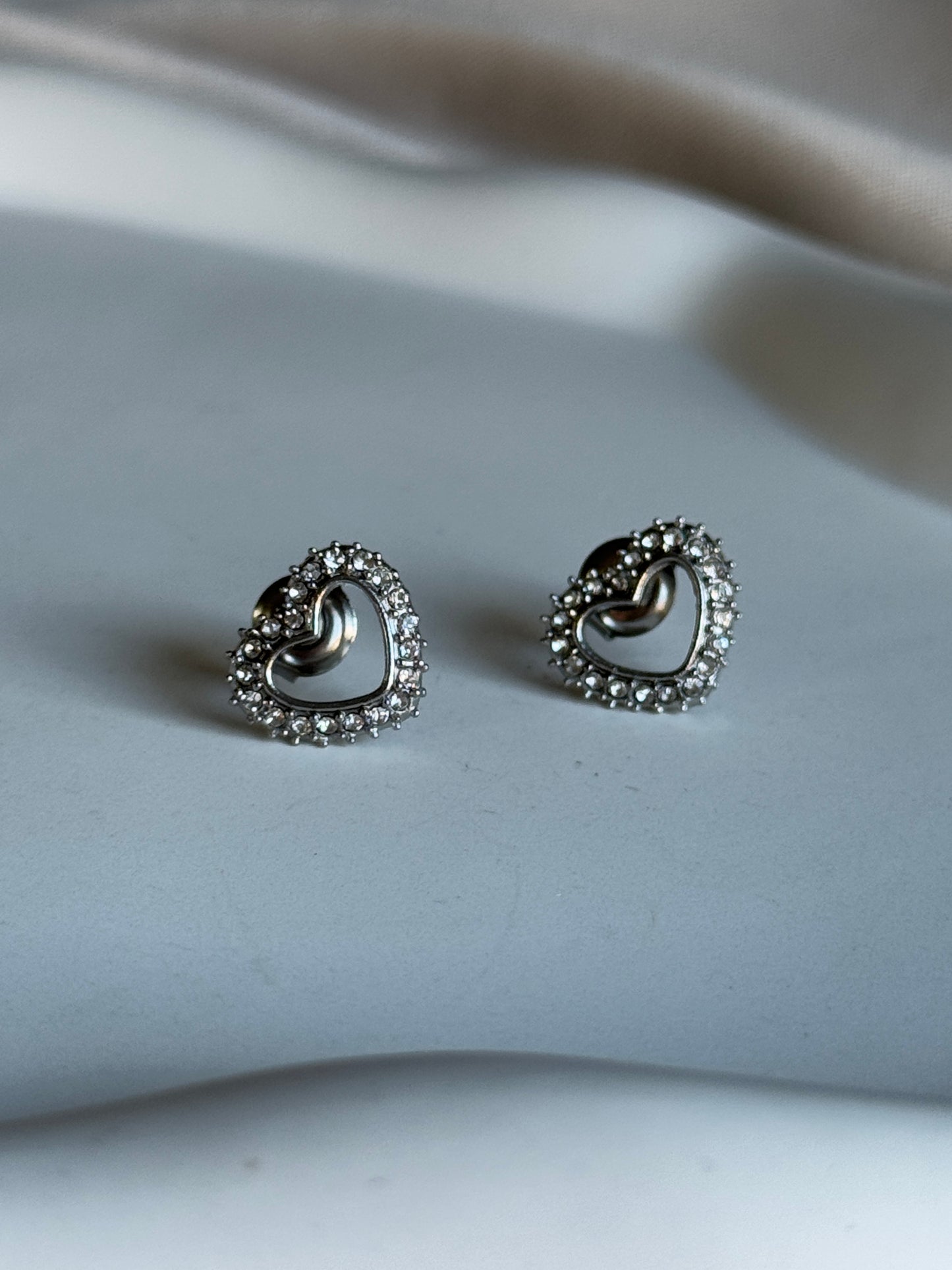Ohrstecker DIAMOND HEART  | SILBER