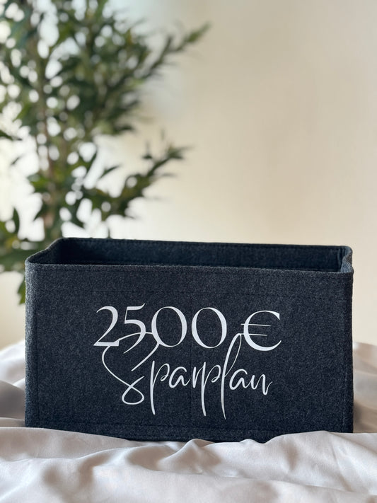 2500 € Sparplan | ORGANIZER