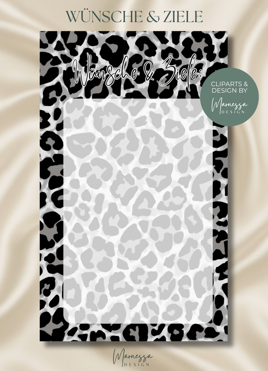 MIX & MATCH - MEIN SPARPLAN | WÜNSCHE & ZIEL "BLACK LEO"