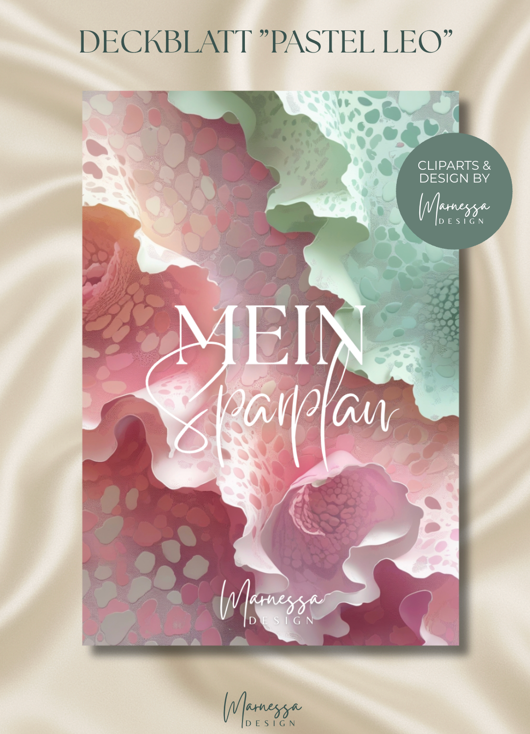 A7 MIX & MATCH - MEIN SPARPLAN | DECKBLATT "PASTEL LEO" | matt foliert