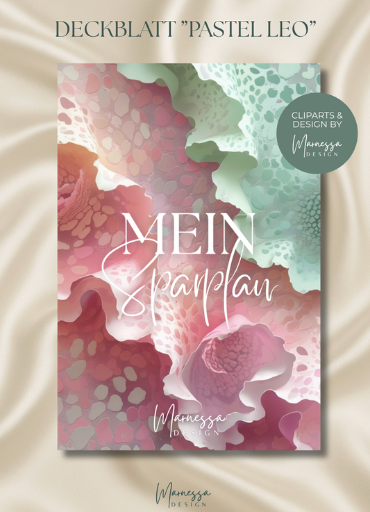 A7 MIX & MATCH - MEIN SPARPLAN | DECKBLATT "PASTEL LEO" | matt foliert