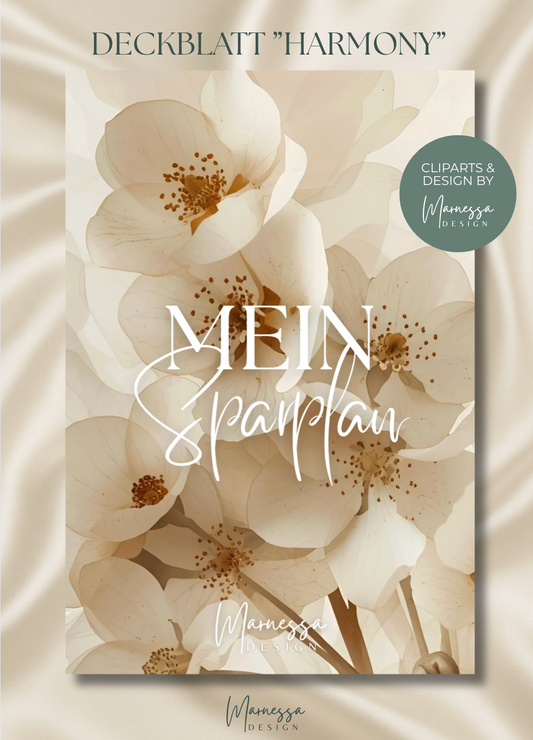 A7 MIX & MATCH - MEIN SPARPLAN | DECKBLATT "HARMONY" | matt foliert
