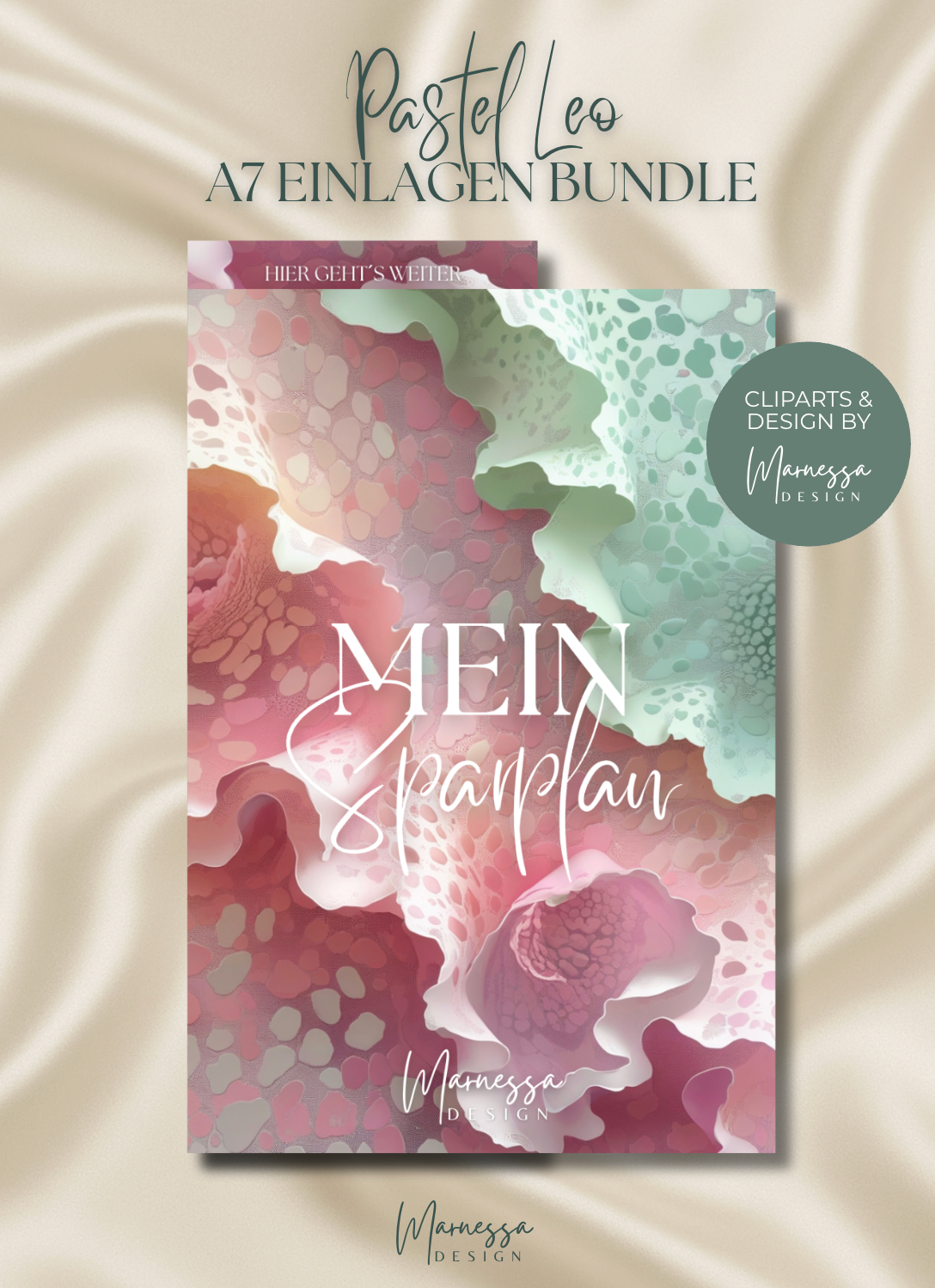 A7 MIX & MATCH - MEIN SPARPLAN | EINLAGEN BUNDLE "PASTEL LEO" | matt foliert