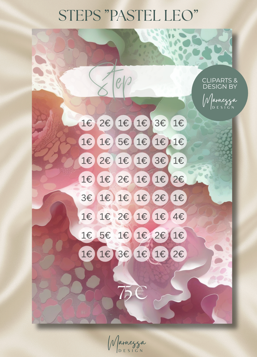 A7 MIX & MATCH - MEIN SPARPLAN | BUNDLE "PASTEL LEO" | matt foliert