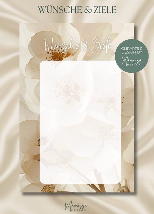 A7 MIX & MATCH - MEIN SPARPLAN | WÜNSCHE & ZIEL "HARMONY" | matt foliert | B-Ware