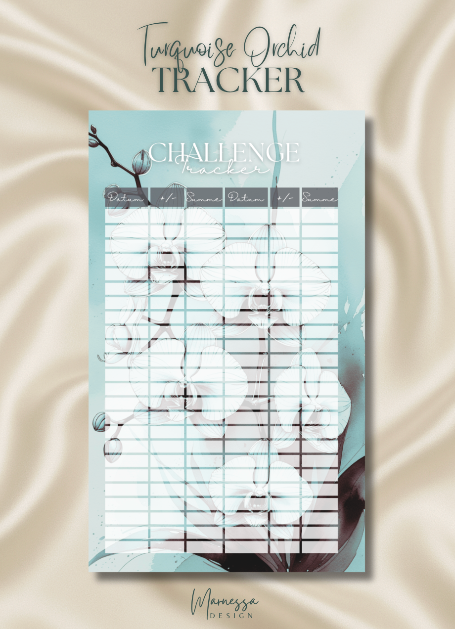 little coins BIG DREAMS | TRACKER "TURQUOISE ORCHID" | matt foliert