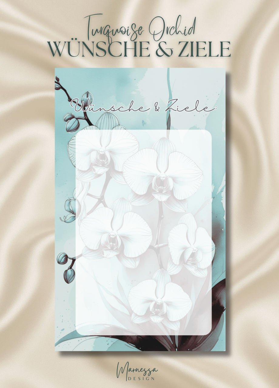 little coins BIG DREAMS | EINLAGEN BUNDLE "TURQUOISE ORCHID" | matt foliert