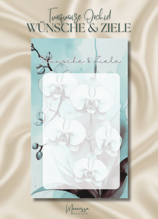 little coins BIG DREAMS | WÜNSCHE & ZIELE "TURQOUISE ORCHID" | matt foliert