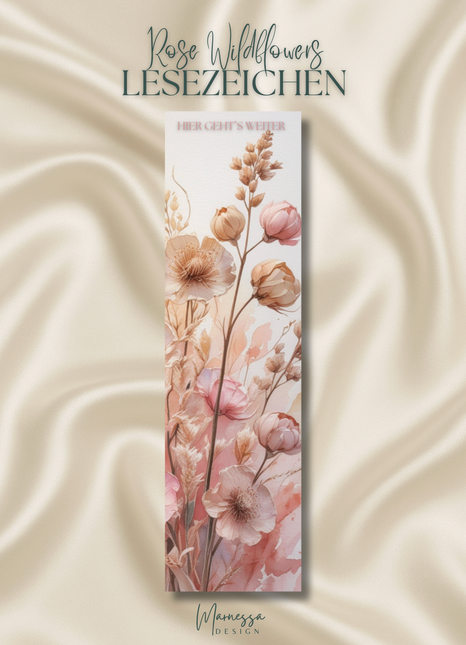 little coins BIG DREAMS | EINLAGEN BUNDLE "ROSE WILDFLOWERS" | matt foliert