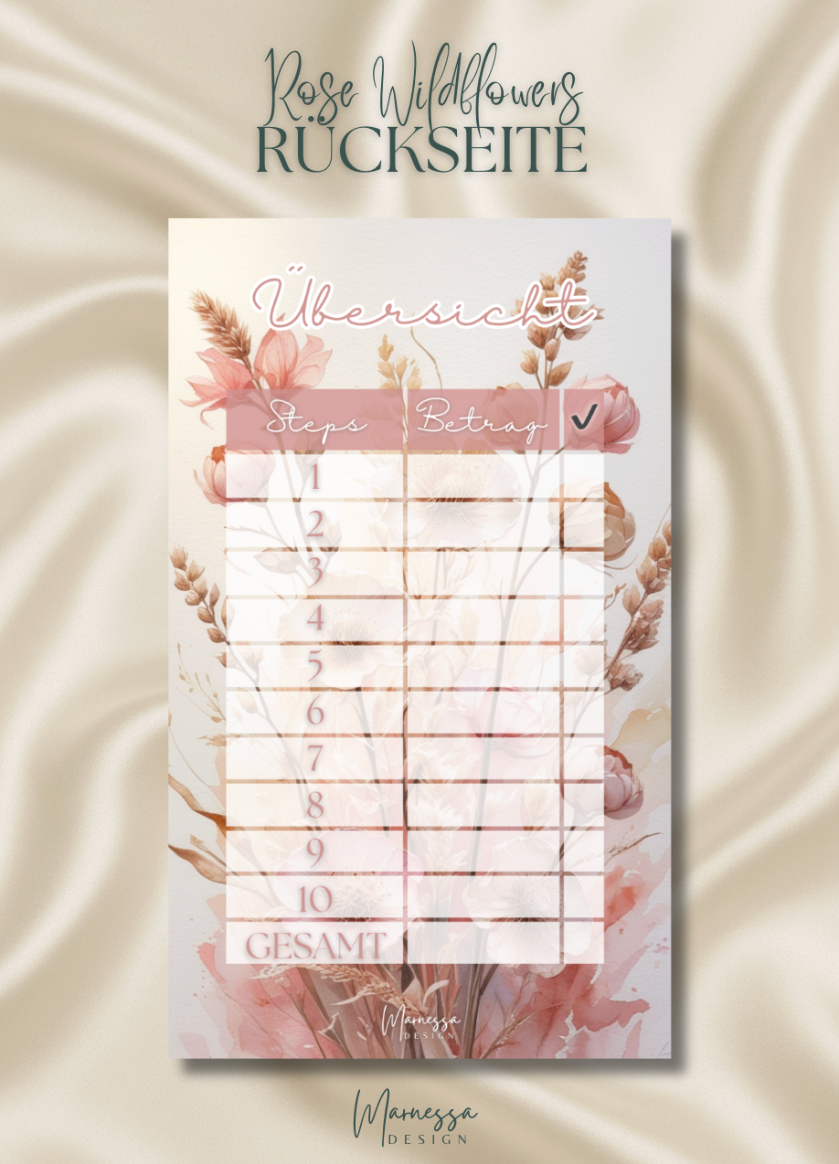 little coins BIG DREAMS | EINLAGEN BUNDLE "ROSE WILDFLOWERS" | matt foliert