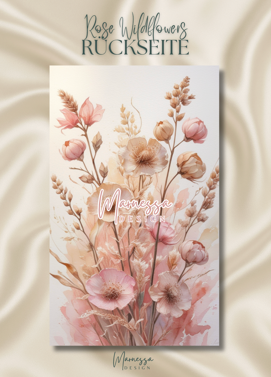 little coins BIG DREAMS | EINLAGEN BUNDLE "ROSE WILDFLOWERS" | matt foliert