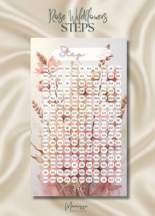 little coins BIG DREAMS | STEPS "ROSE WILDFLOWERS" | matt foliert